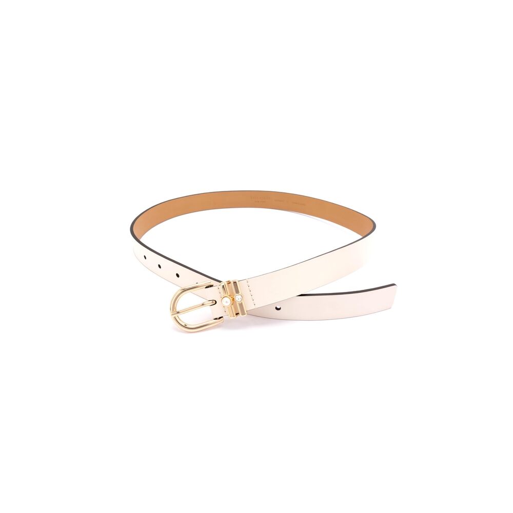 9932 Women's 1 Inch Belt With Pearl & Heart Keppers, Leather Accessory - Picture 4 of 5